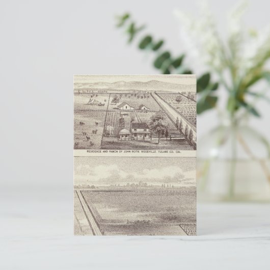 Roth, Scruggs ranches Postkarte (Stehend Vorderseite)