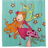 Rothaargartenmärchen auf Toadstool Duschvorhang (Vorderseite)