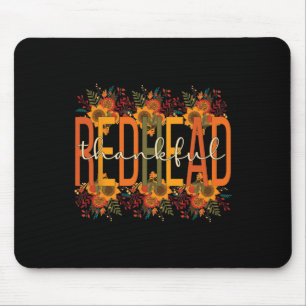 Rothaarig Thanksgiving Rothaarige Frau  Mousepad