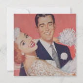 Rothaarige Braut mit grünen Augen Hochzeit Save The Date (Vorderseite)