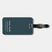 Rothaarige Frau erwartet Ballon-Vogel-Plakat Gepäckanhänger (Rückseite horizontal)