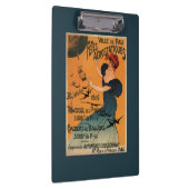 Rothaarige Frau erwartet Ballon-Vogel-Plakat Klemmbrett (Rechts)