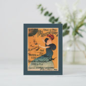 Rothaarige Frau erwartet Balloons Birds Poster Postkarte (Stehend Vorderseite)