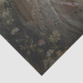 Rothaarige Frau Fuchs Gänseblümchen Decoupage Seidenpapier (Ausschnitt)