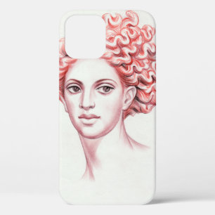 Rothaarige Frau Kopf Stock Illustration Case-Mate iPhone Hülle