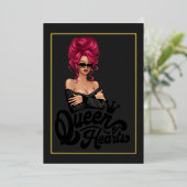 Rothaarige Girl Birthday Party Einladung (Stehend vorne)