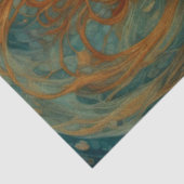 Rothaarige Herbstfrauen mit Schmetterlingen Seidenpapier (Detail)