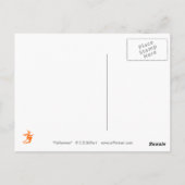 Rothaarige HexenHalloween Postkarte (Rückseite)