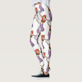 rothaarige Meerjungfrau dabbing Leggings (Links)