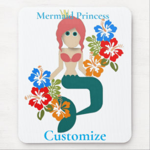 Rothaarige Meerjungfrau Prinzessin Thunder_Cove Mousepad