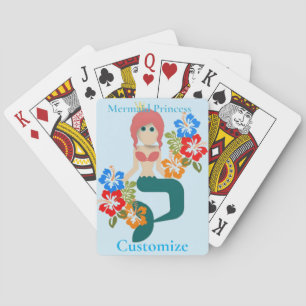Rothaarige Meerjungfrau Prinzessin Thunder_Cove Spielkarten
