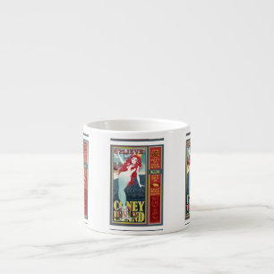 rothaarige Meerjungfrauen von Coney Island Espressotasse