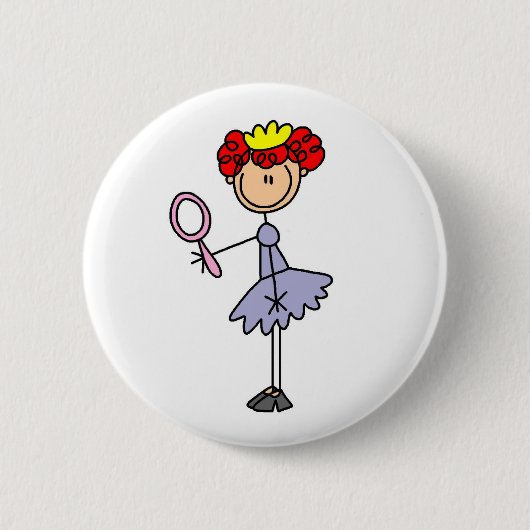 Rothaarige Prinzessin Button (Vorderseite)