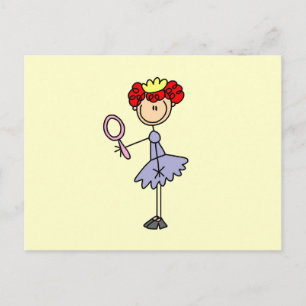 Rothaarige Prinzessin Postkarte
