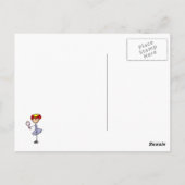 Rothaarige Prinzessin Postkarte (Rückseite)