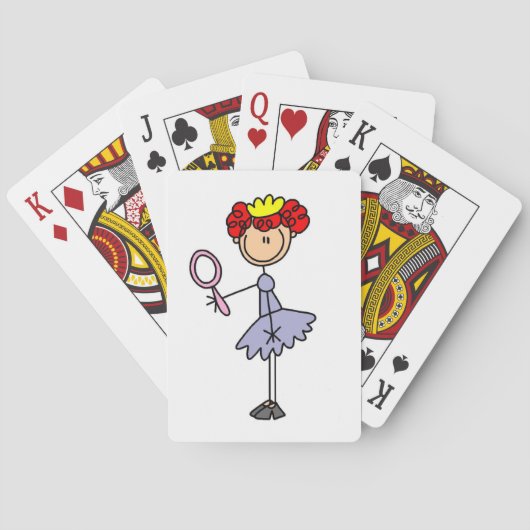 Rothaarige Prinzessin Spielkarten (Rückseite)