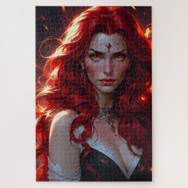 Rothaarige quirlige puzzle