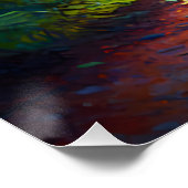 Rothaarige Schönheit auf der Jagd, Waldbewohner Poster (Ecke)