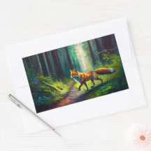 Rothaarige Schönheit auf der Jagd, Waldbewohner