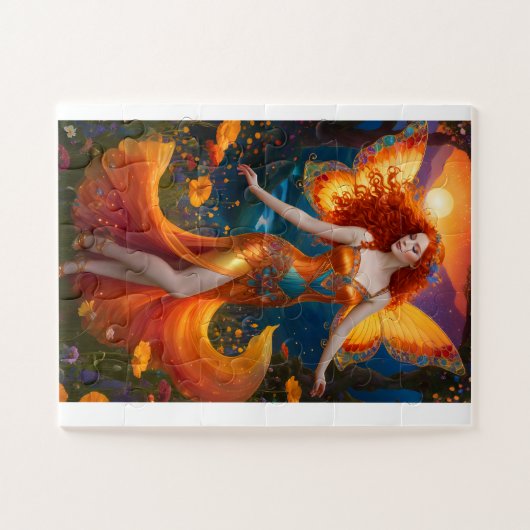 Rothaarige Zauberin Puzzle (Horizontal)