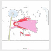 Rothaariger Löwenmädchen Girl Thunder_Cove Aufkleber (Blatt)