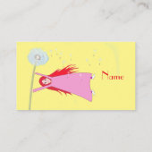 Rothaariger Löwenmädchen Girl Thunder_Cove Visitenkarte (Rückseite)