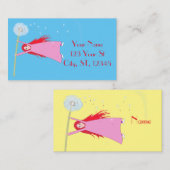 Rothaariger Löwenmädchen Girl Thunder_Cove Visitenkarte (Vorne/Hinten)