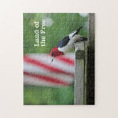 Rothaariger Specht Puzzle (Vertikal)