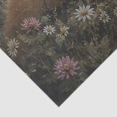 Rothaariges Mädchen Fox Meadow Decoupage Seidenpapier (Ausschnitt)