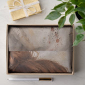Rothaariges Mädchen Fuchs Dekoupage Seidenpapier (Geschenk)