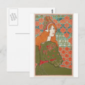 Rothaariges Mädchen Postkarte (Vorne/Hinten)