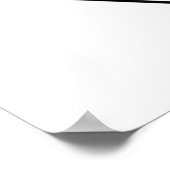 Rothaariges Mädchen-Strichmännchen in lila Kleid Poster (Ecke)
