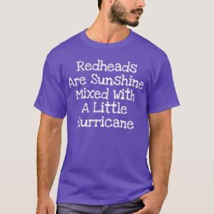 Rothaarköpfe sind mit einem kleinen Hurrikan vermi T-Shirt