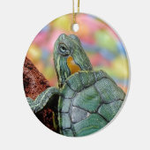 Rothaarschildkröte Keramik Ornament (Links)