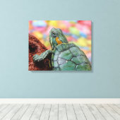 Rothaarschildkröte Leinwanddruck (Insitu (Holzboden))