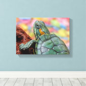Rothaarschildkröte Leinwanddruck (Insitu (Holzboden))