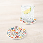 Rothäuser und Häuser niedliche Papierblätter Getränkeuntersetzer (Seite)