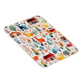 Rothäuser und Häuser niedliche Papierblätter Magnet (Rechte Seite)