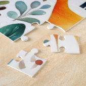 Rothäuser und Häuser niedliche Papierblätter Puzzle (Seite)