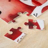 Rothäuser und Häuser niedliche Papierblätter Puzzle (Seite)