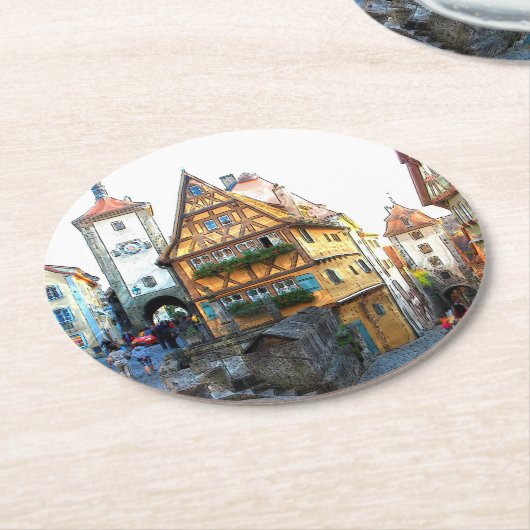 Rothenburg20150903 Runder Pappuntersetzer (Angewinkelt)