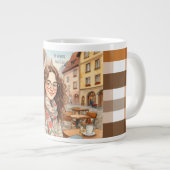 Rothenburg, Bayern Deutschland Urlaub Spezialität Jumbo-Tasse (Vorderseite Rechts)