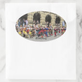 Rothenburg, Deutschland Ovaler Aufkleber (Tasche)