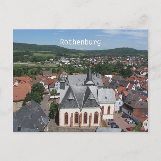 Rothenburg, Deutschland Postkarte (Vorderseite)