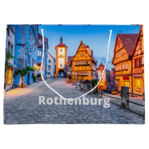 Rothenburg, Deutschland Street City View Große Geschenktüte