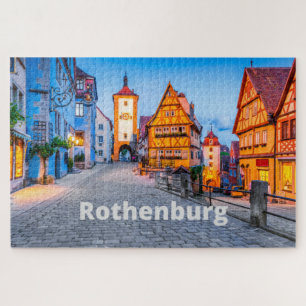 Rothenburg, Deutschland Street City View Puzzle