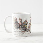 Rothenburg, Deutschland-Tasse Kaffeetasse (Links)