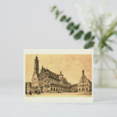 Rothenburg Deutschland Vintag Style Postkarte (Stehend Vorderseite)