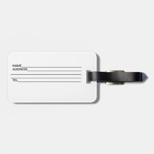 Rothenburg Gepäckanhänger (Rückseite horizontal)