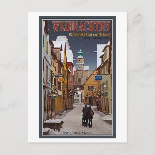 Rothenburg - Markusturm Weihnachten (Vorderseite)
